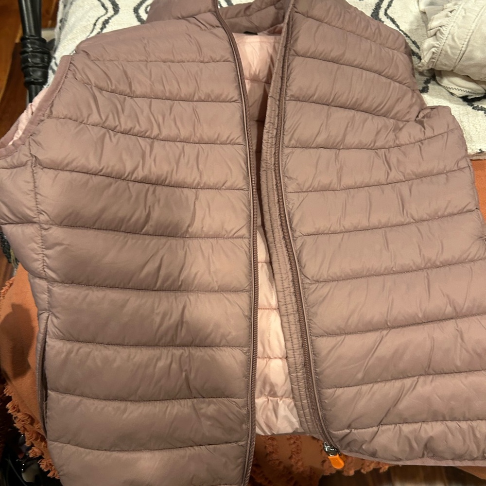 SAVE THE DUCK Light Pink Puffer Vest